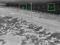 Swimmer detection on a maritime border.